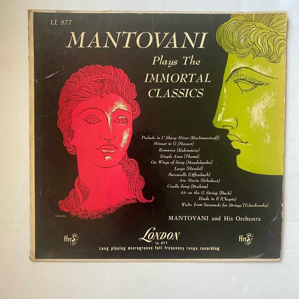 Plays The Immortal Classics Mantovani And His Orchestra Vinyl Record London